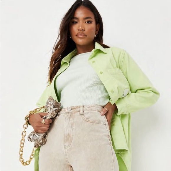 Missguided Sand Co Ord Riot High Waisted Mom Jeans - Picture 3 of 3